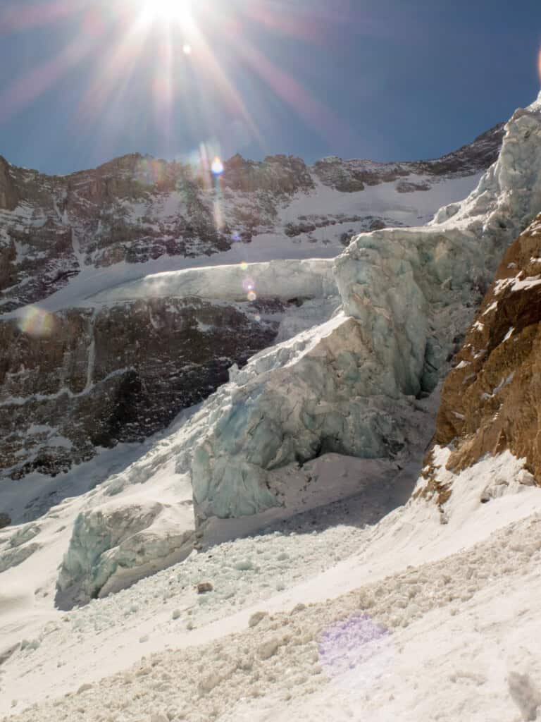 Glacier breaks at the Tödi