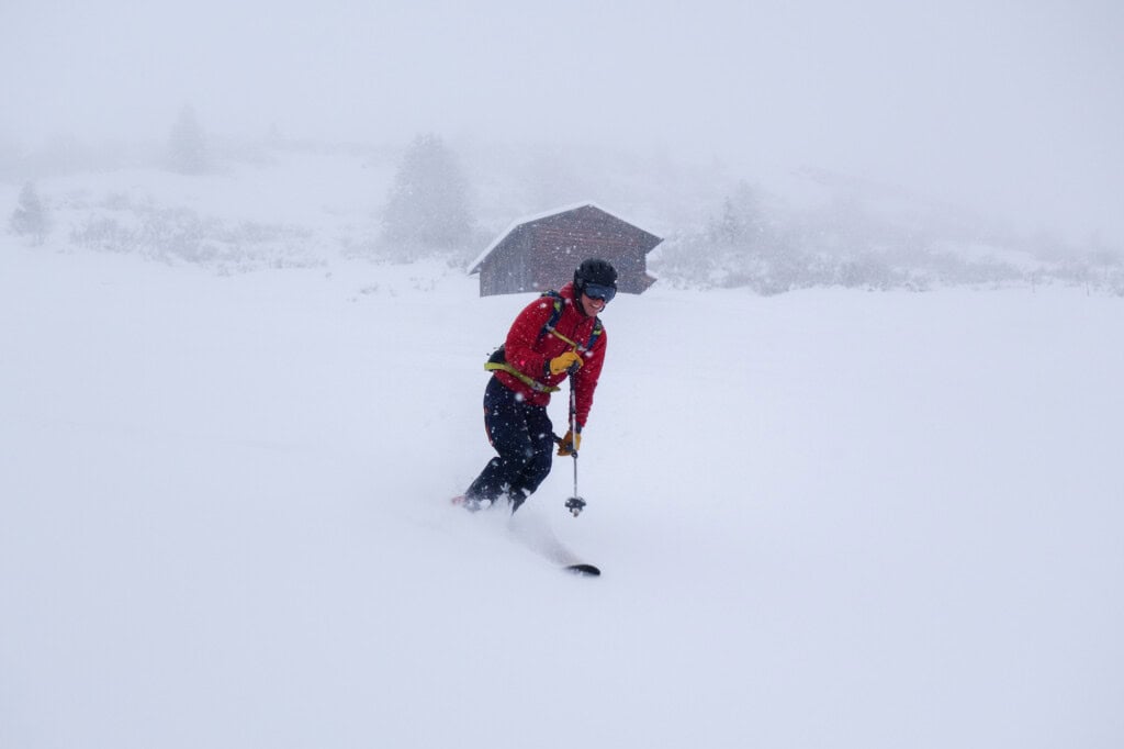 Downhill skiing in the Grisons