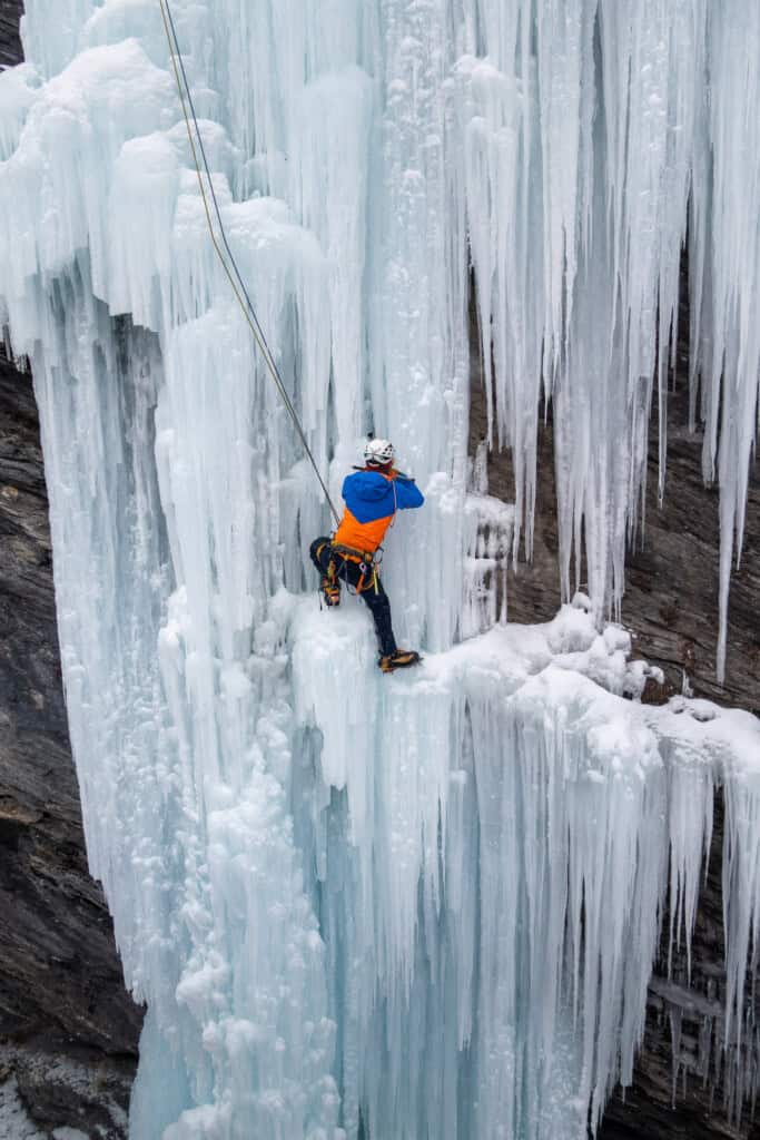 Ice climbing