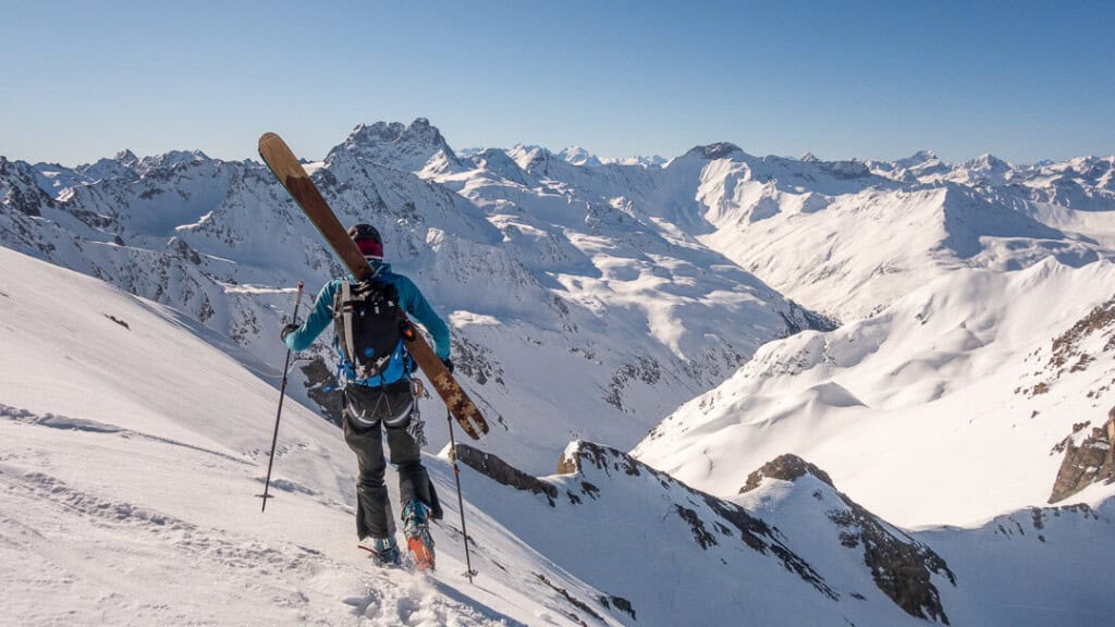 ski mountaineering with alphölzer skis