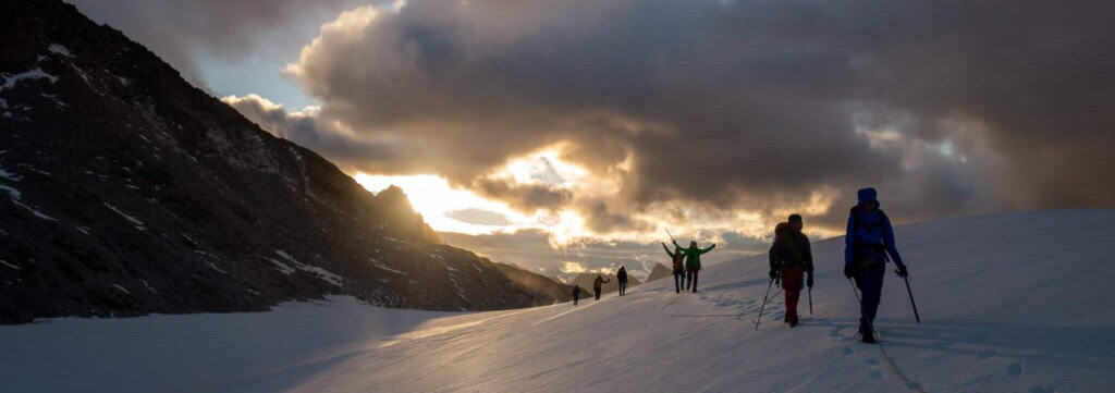 Ascent at sunrise