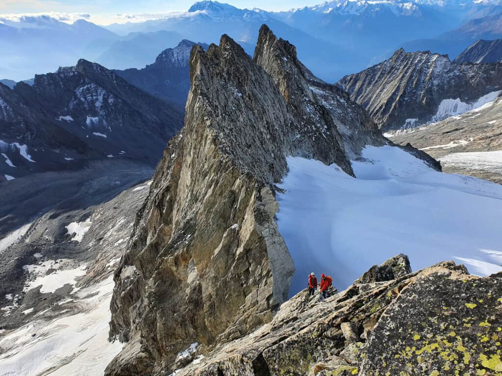 Climbing in the Baltschiedertal