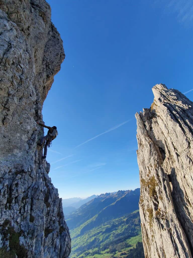 Key point in the Kreuzbergen traverse