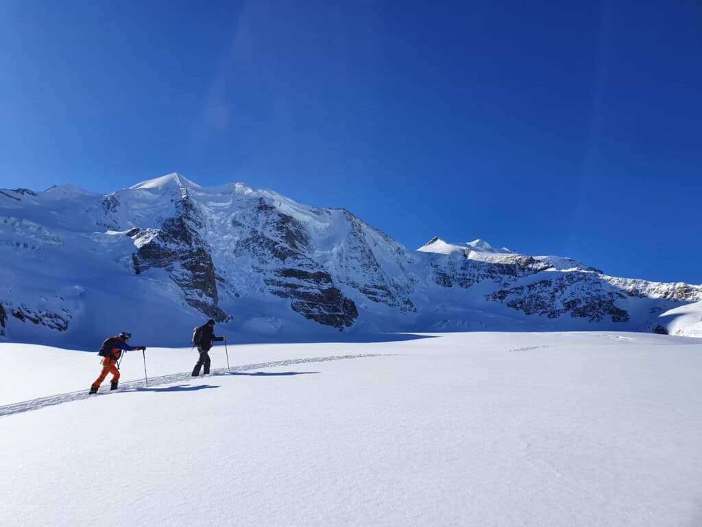 in the ascent to Piz Palü