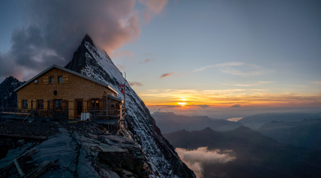 View of the Eiger from the Mittellegi Hut