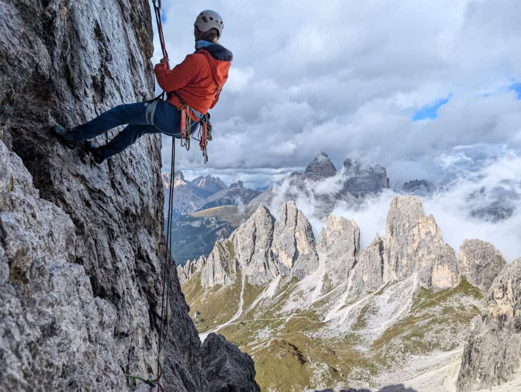 Climbing in the Dolomites