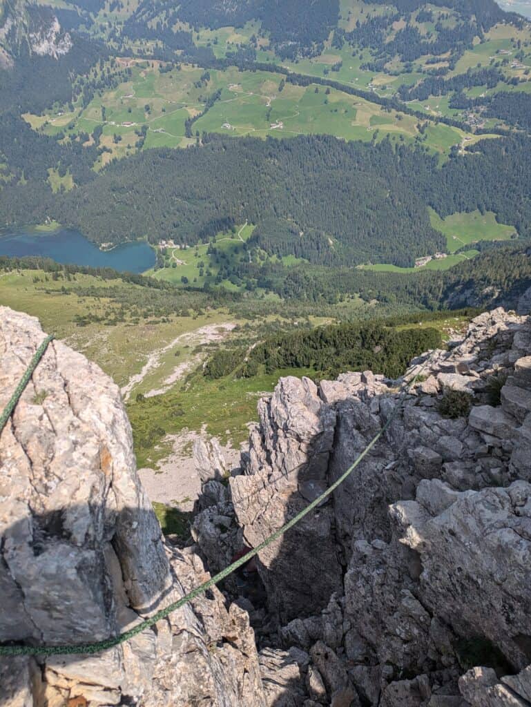Climbing on the Rautispitz