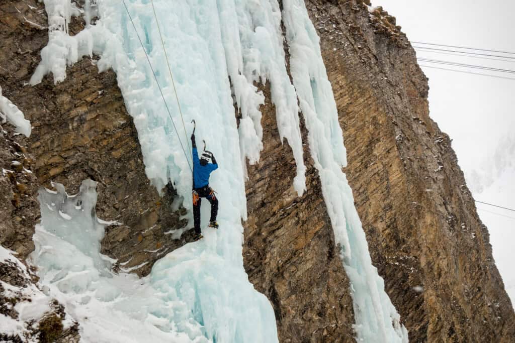 Ice climbing in Engstligenalp