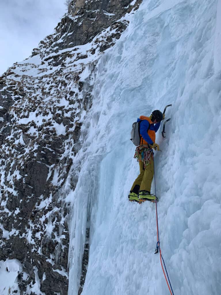 private ice climbing course