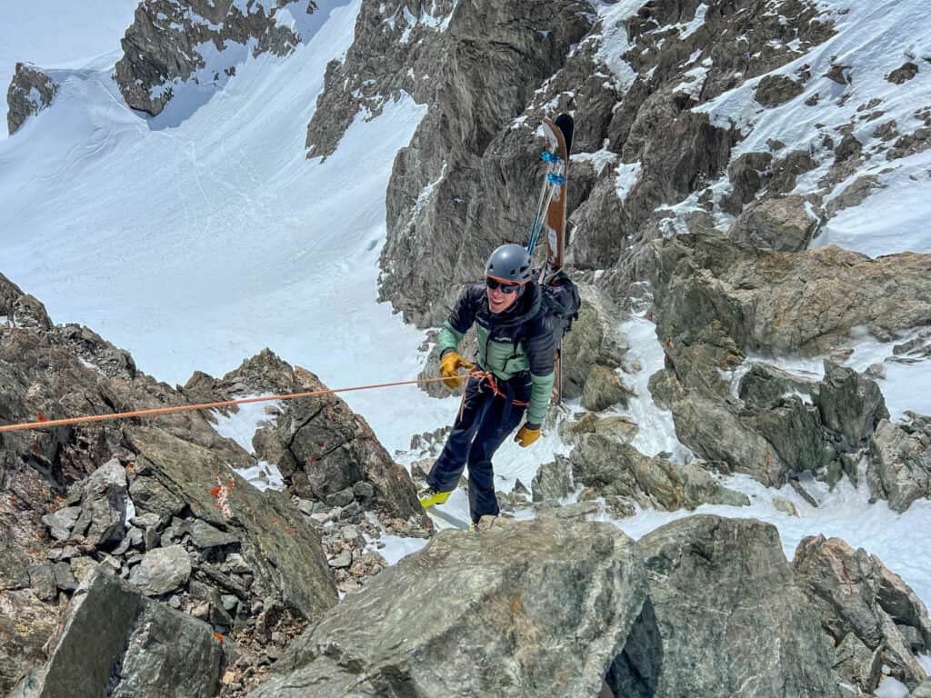 Abseilen zur Cabenne des Ecrins