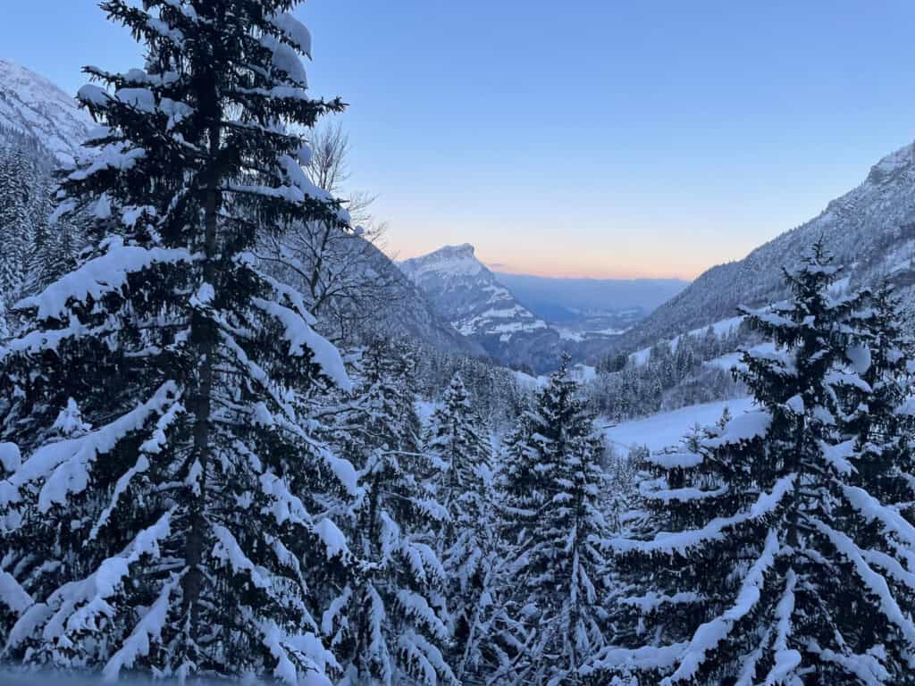 Morning atmosphere in the Lidernen area