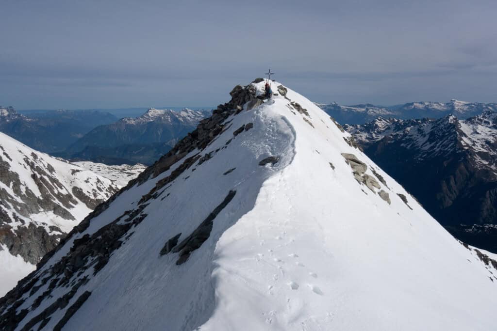 Summit of the Stockhorn in the Monte Rosa massif