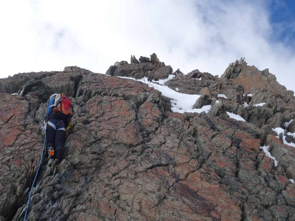 Climbing the Breithorn traverse