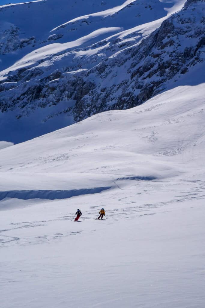 Skiing in the Bedretto Valley