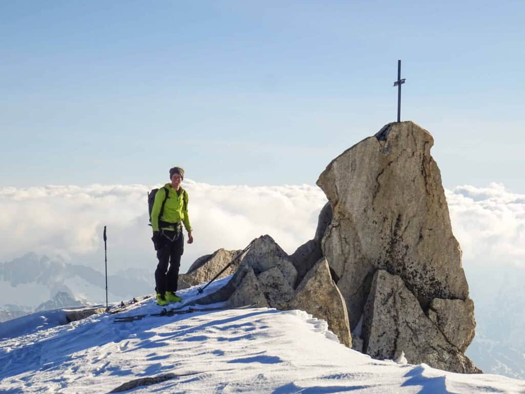 Summit of the Galmihorn from the tour to the Finsteraarhorn