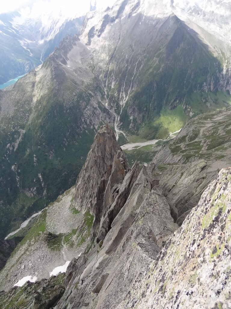 View of the Salbit south ridge from above.
