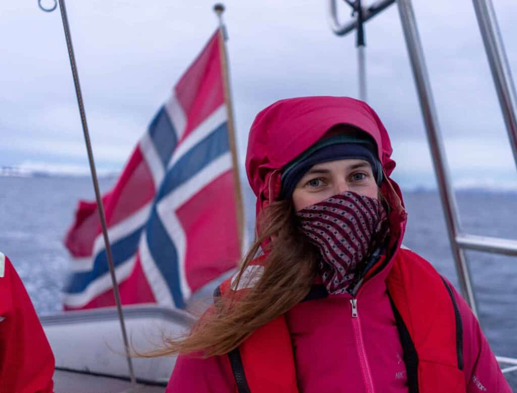Cold sailing in Norway