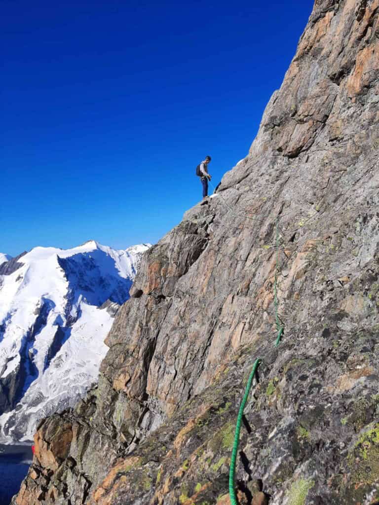 Approach to the Mittellegi hut at the eiger
