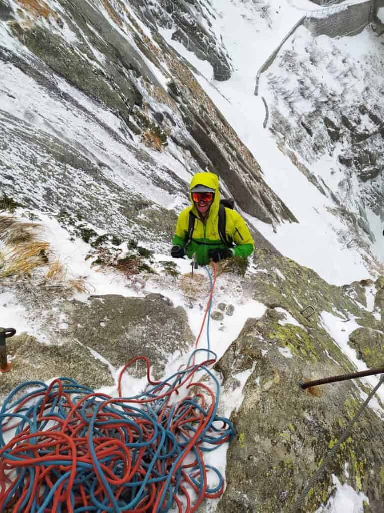 Mixed climbing