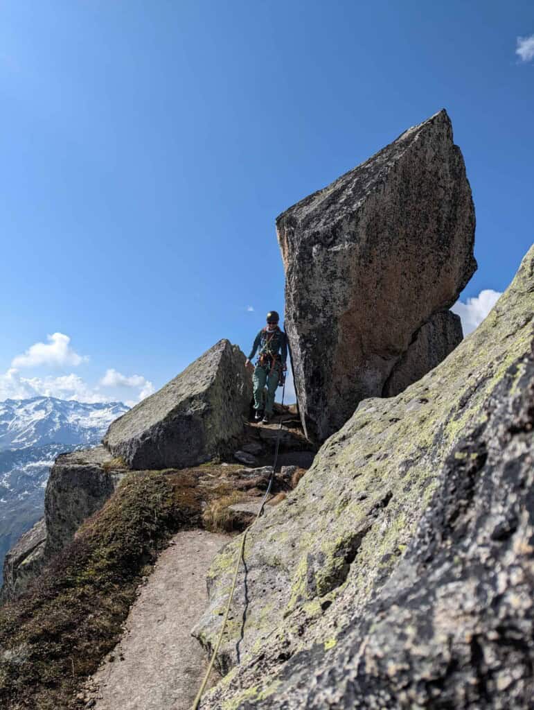 Climbing Salbit South Ridge