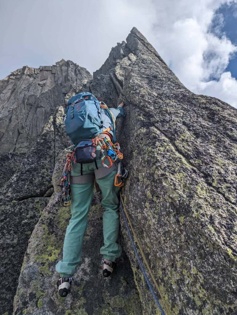 Climbing Salbit South Ridge