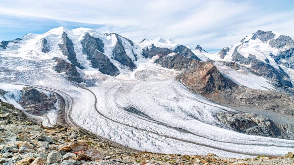 Piz Palü seen from the Diavolezza