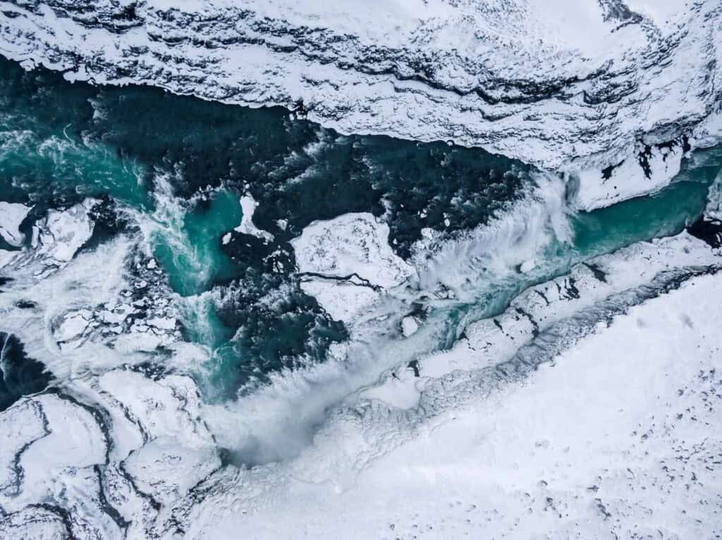 Sea and Snow in Iceland