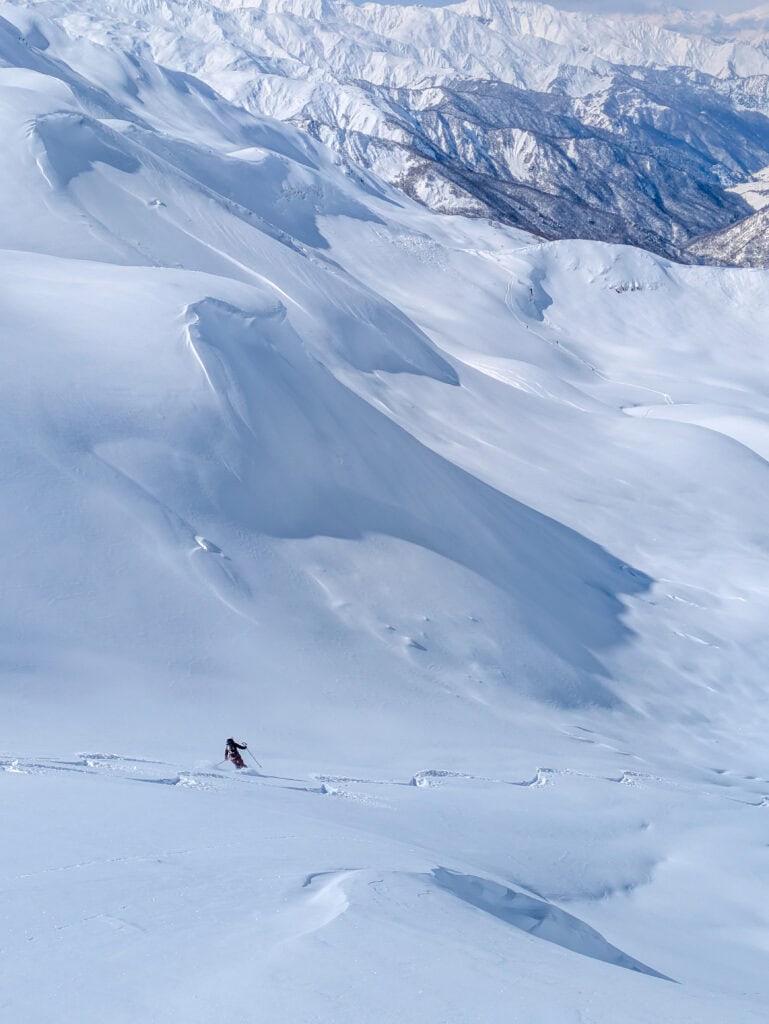 Powder Abfahrt in Georgien