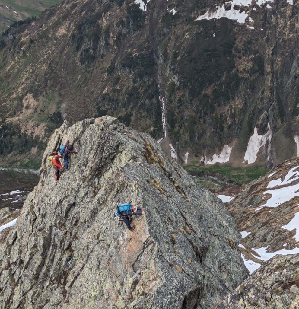 Ascent to the Ruederstock