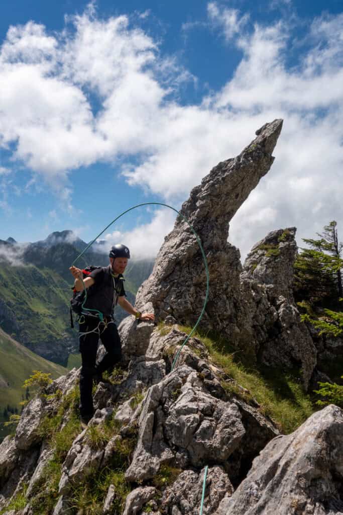 Bergsteiger am Chöpfenberg