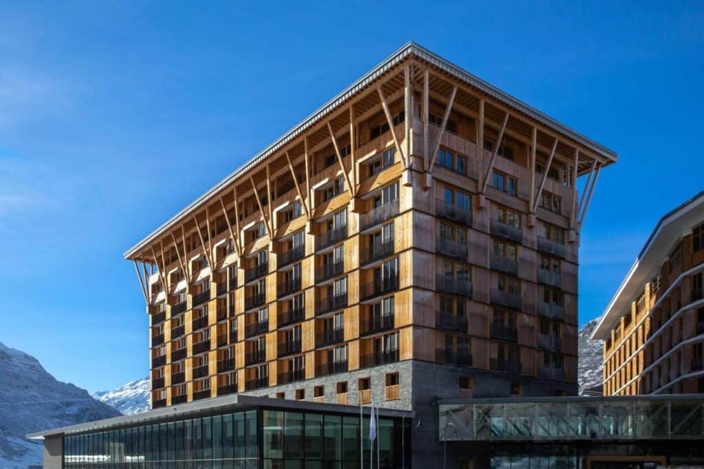 Exterior view of the Radisson Blu in Andermatt