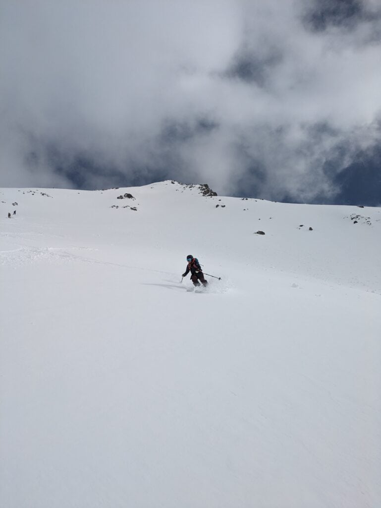 Freeride downhill in Andermatt