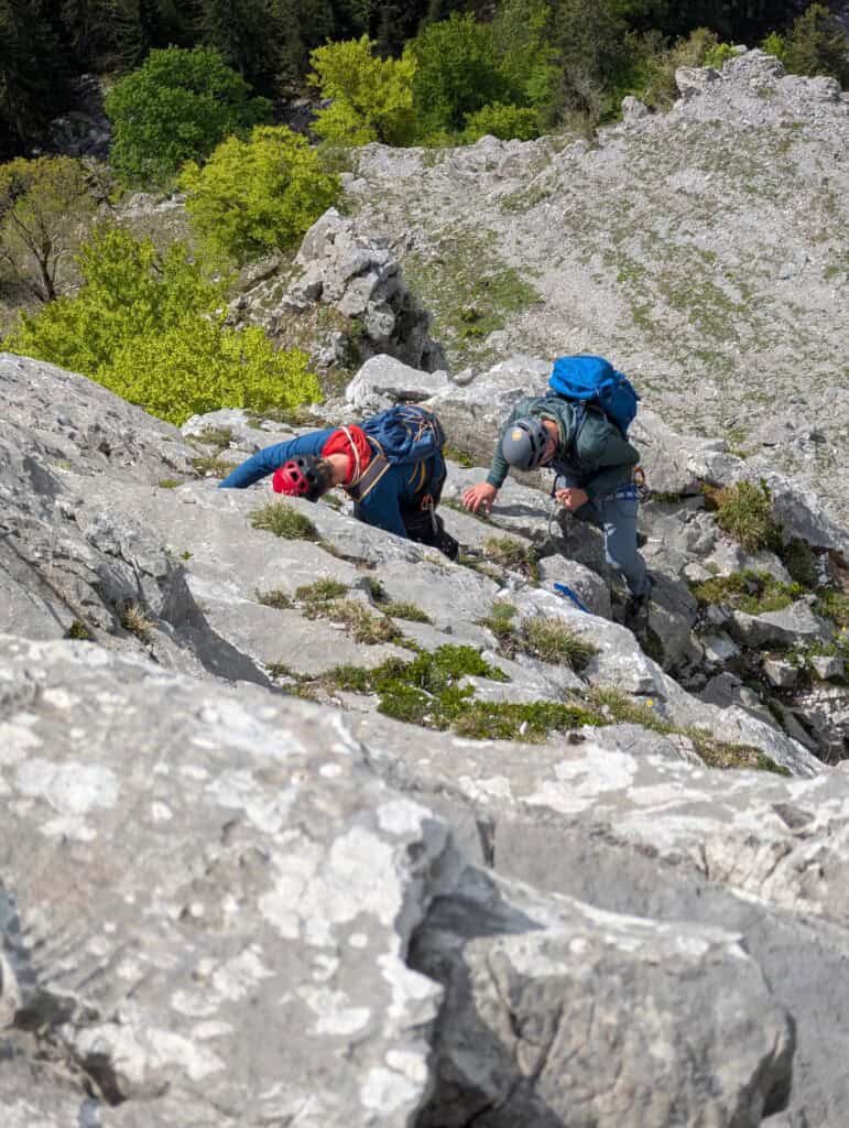 Climbing on the Adlerspitz