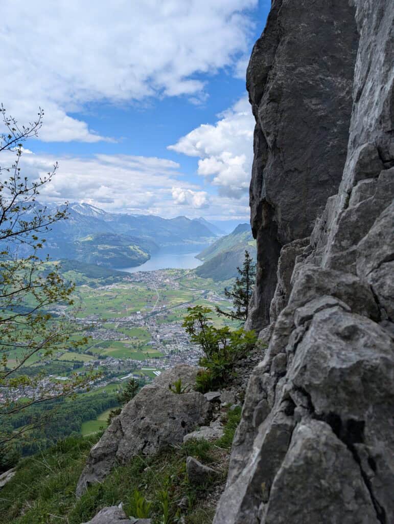 In the Wyss Wändli on the Gross Mythen