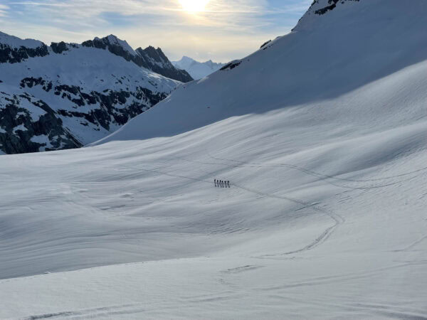 Ski tourers in the Gauli area