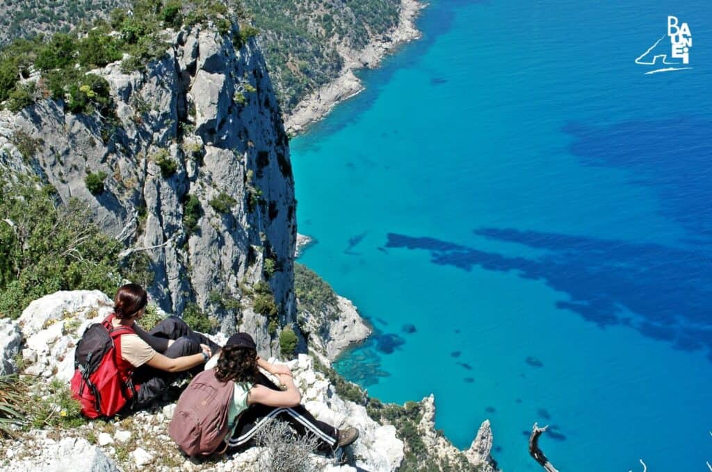 View of the blue sea at Selvaggio Blu