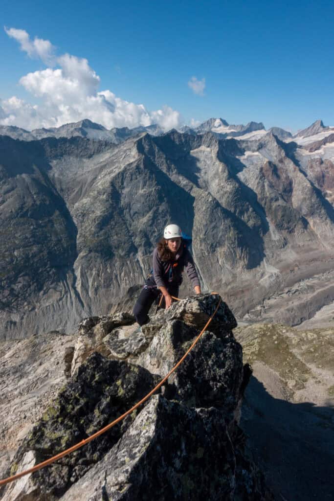 Kurz vor dem Gipfel vom Brandlammhorn
