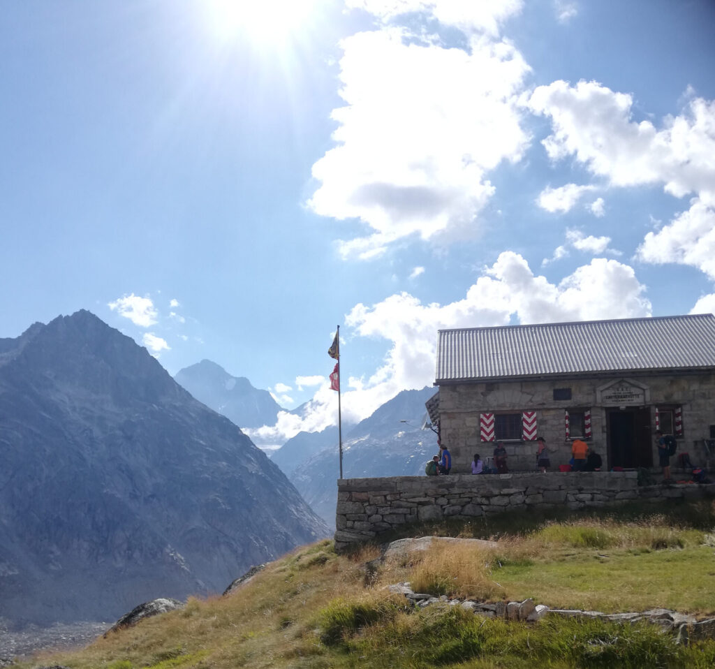 The Lauteraarhütte in summer