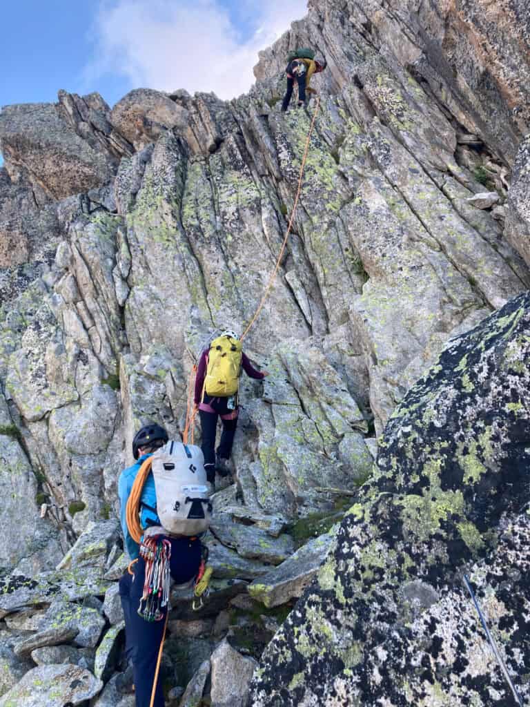 Beim Einstieg vom Brandlammhorn