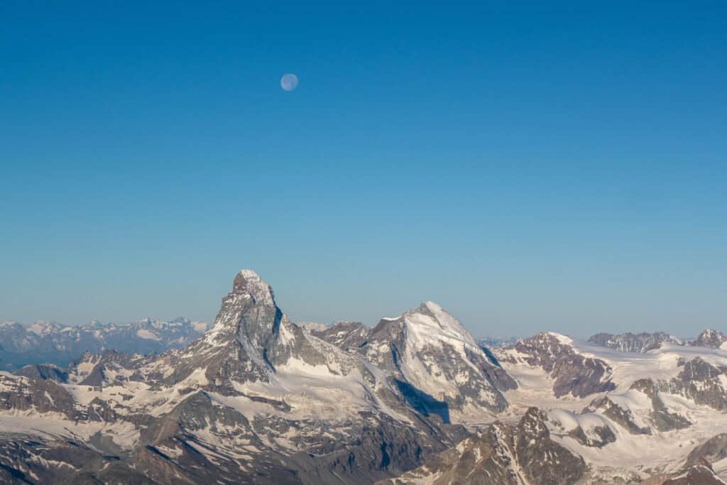 View towards the Matterhorn