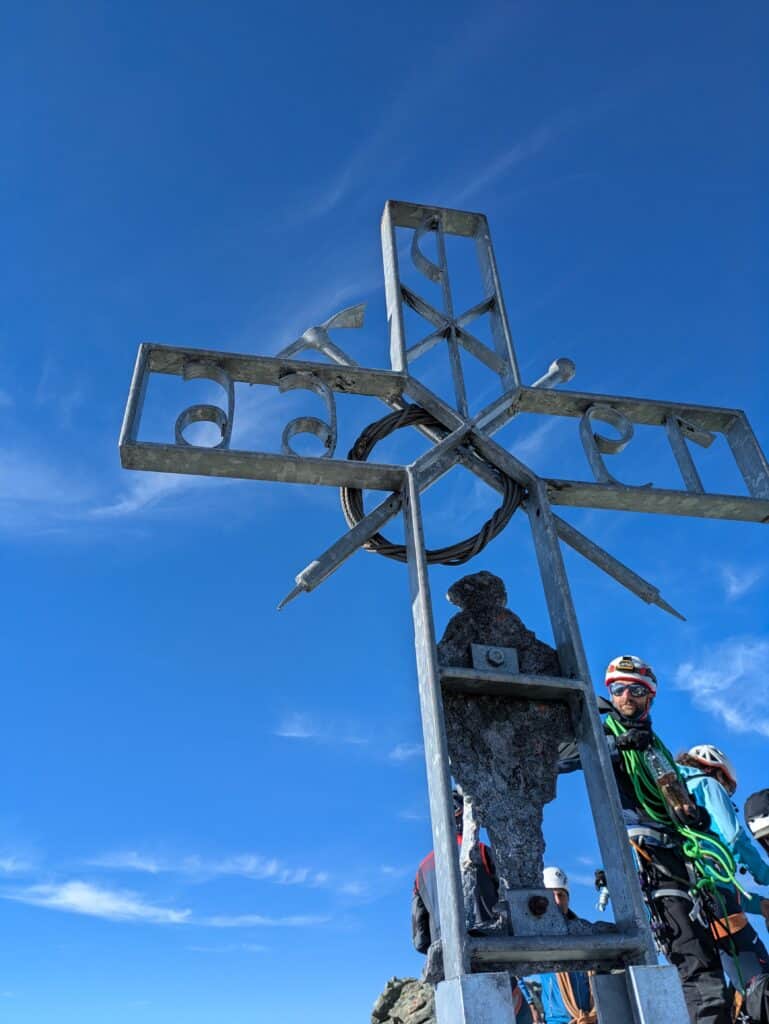 Dent Blanche summit cross