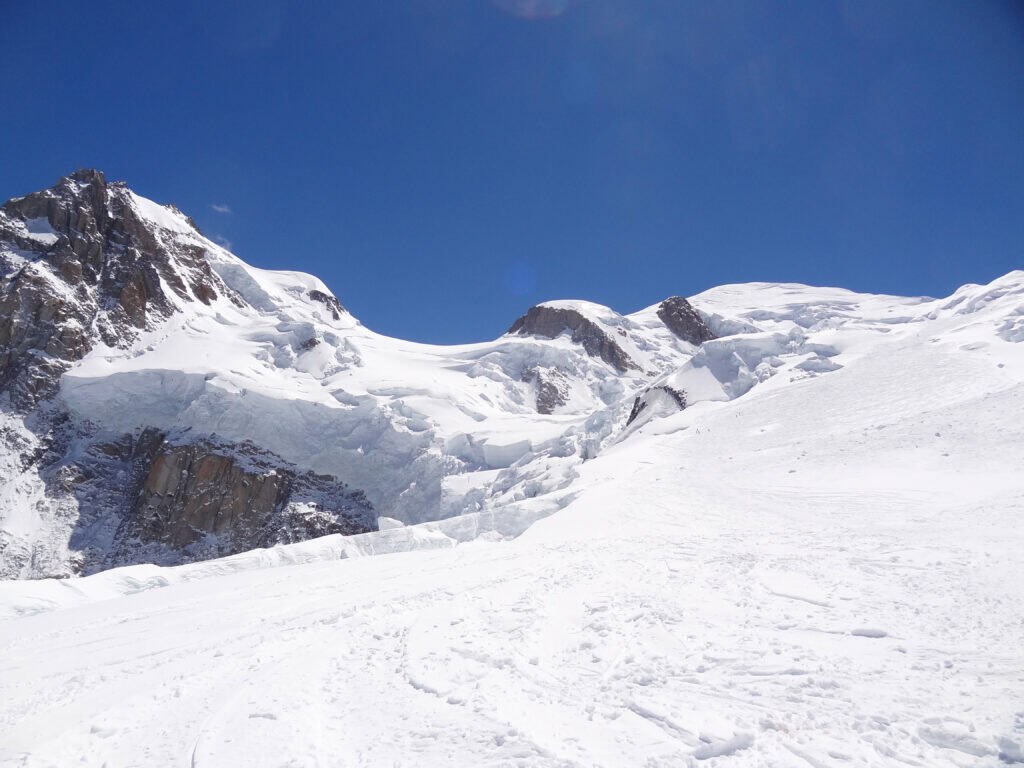 Gletscherblick Mont Blanc