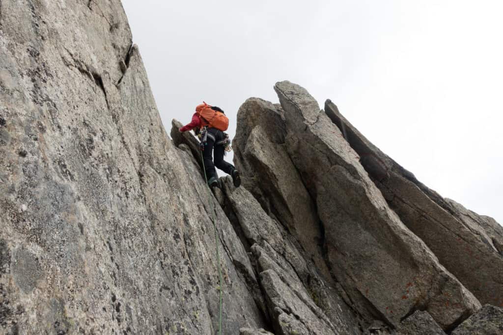 Climbing on the Galenstock