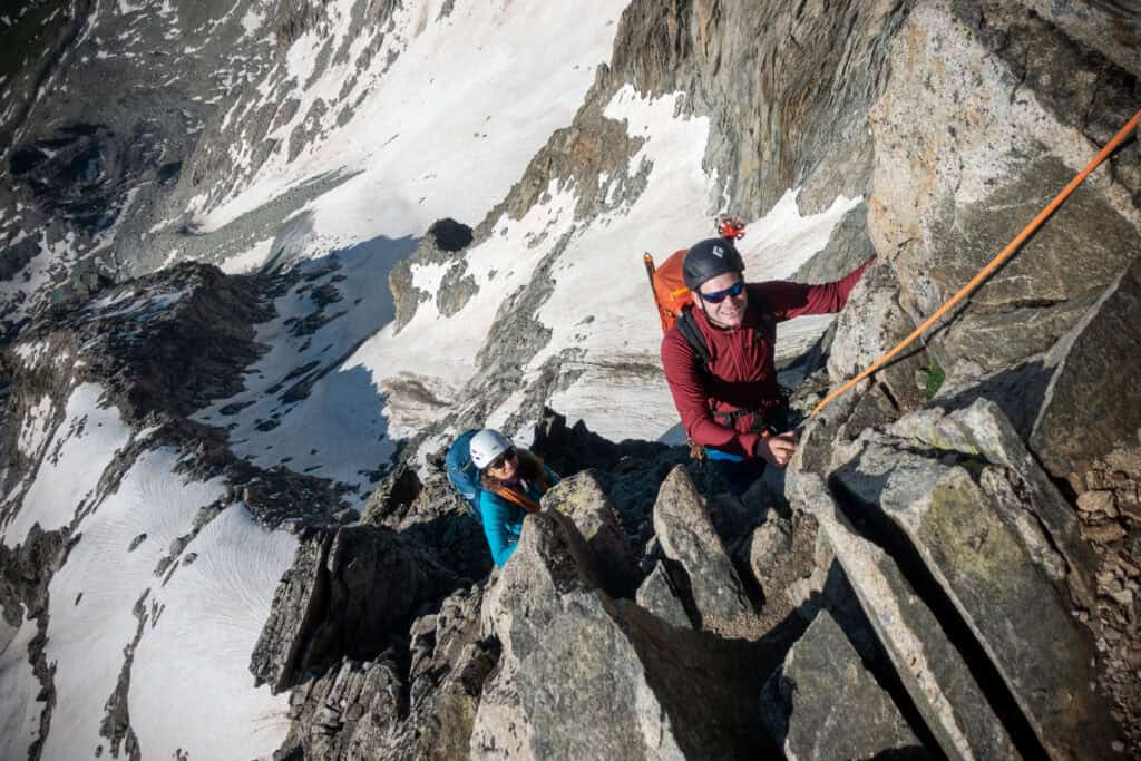 Climbing on the Galenstock